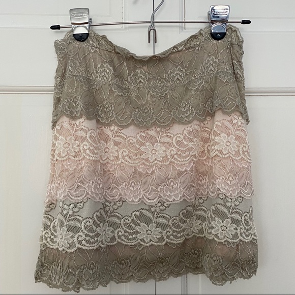 UO Urban Outfitters Lace Bodycon Mini Skirt - Picture 2 of 4